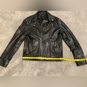 RUDSAK Black Leather Moto Jacket